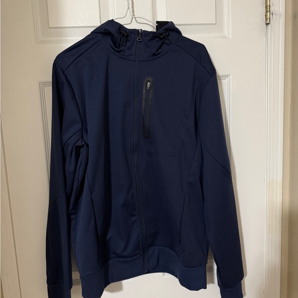 Mondetta Outdoor Project Mens active Full Zip Jacket Adjustable Hood - Picture 1 of 4